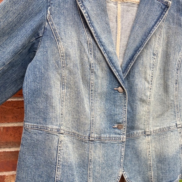 Women’s Denim Blazer Jacket Size 14 - Picture 2 of 4